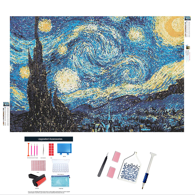 Hobby Craft Van Gogh Starry Night DIY 5D Diamond Embroidery Abstract Painting Resin diamond painting mosaic