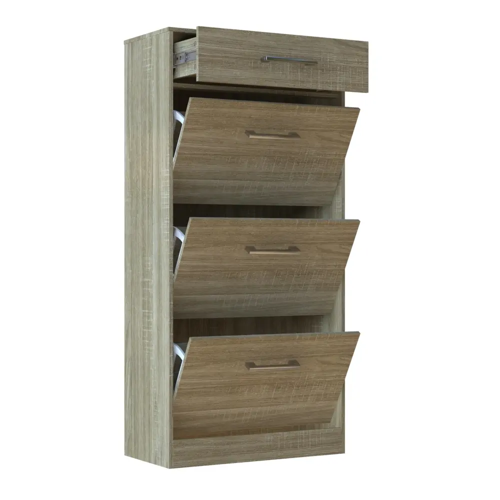 Wooden modern shoe cabinet nordic design fashion shoe box household shoe rack
