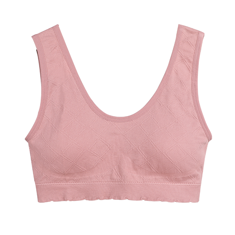 Middle aged mother's underwear women's bra vest type non steel ring large size 200kg middle-aged and elderly bra thin in summer