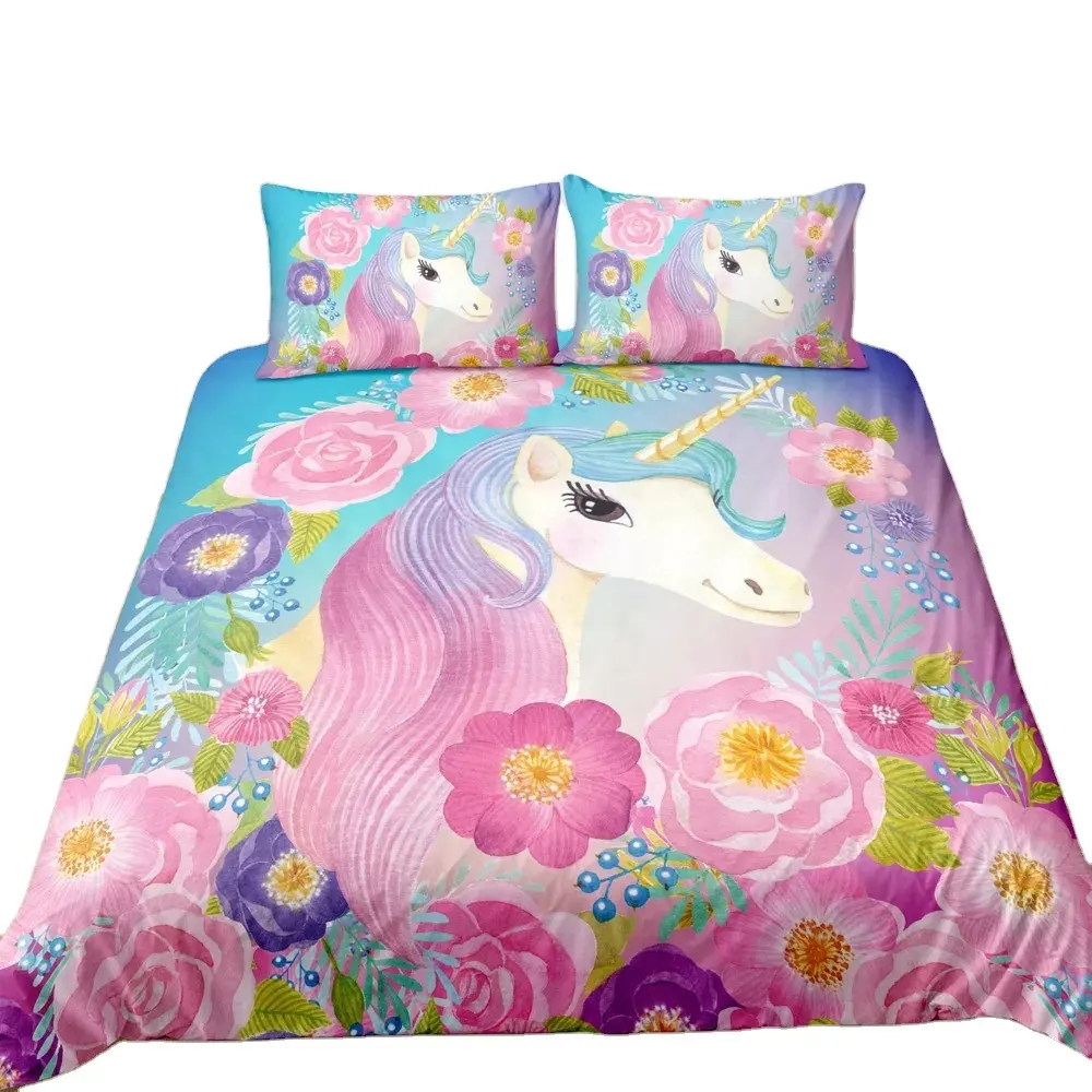 BOMCOM High Quality Children's Bedding Cartoon Bed Comforter Set Duvet Cover