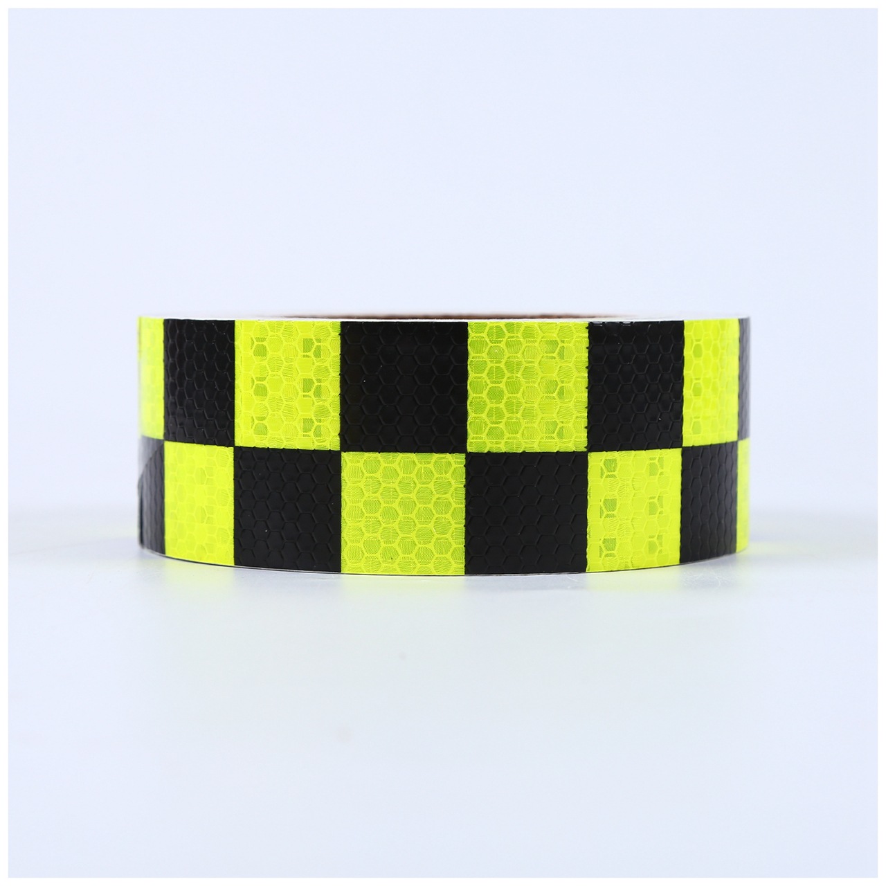 PVC Yellow Black PVC Reflective Tape ,Checked Reflective Tape ,Safety reflective truck sticker