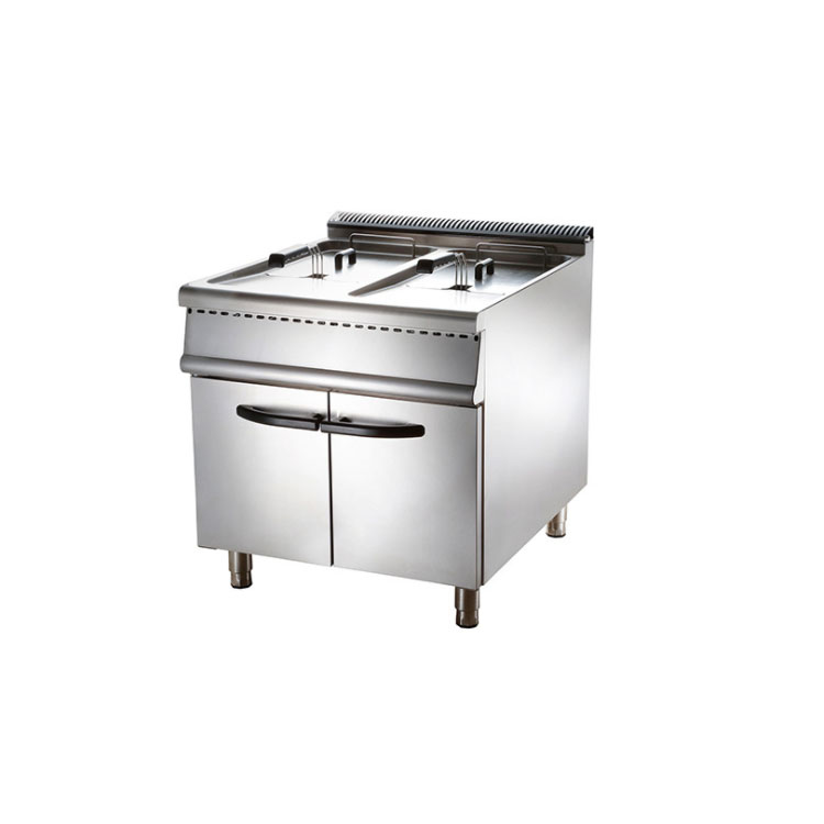 restaurant kitchen equipment free standing heavy duty 2 tanks 2 baskets electric commercial deep fryers machine