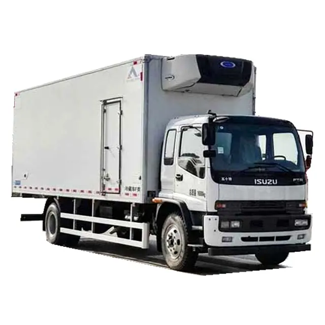 Isuzu 4x2 Heavy Duty Diesel Engine refrigerator truck Box Van Food Car