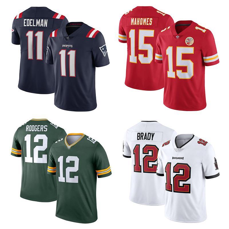 Custom Nfl Football Tom Brady 12 American Wholesale Rugby Jersey Men Nfl Jersey Red American Football Jerseys Uniform