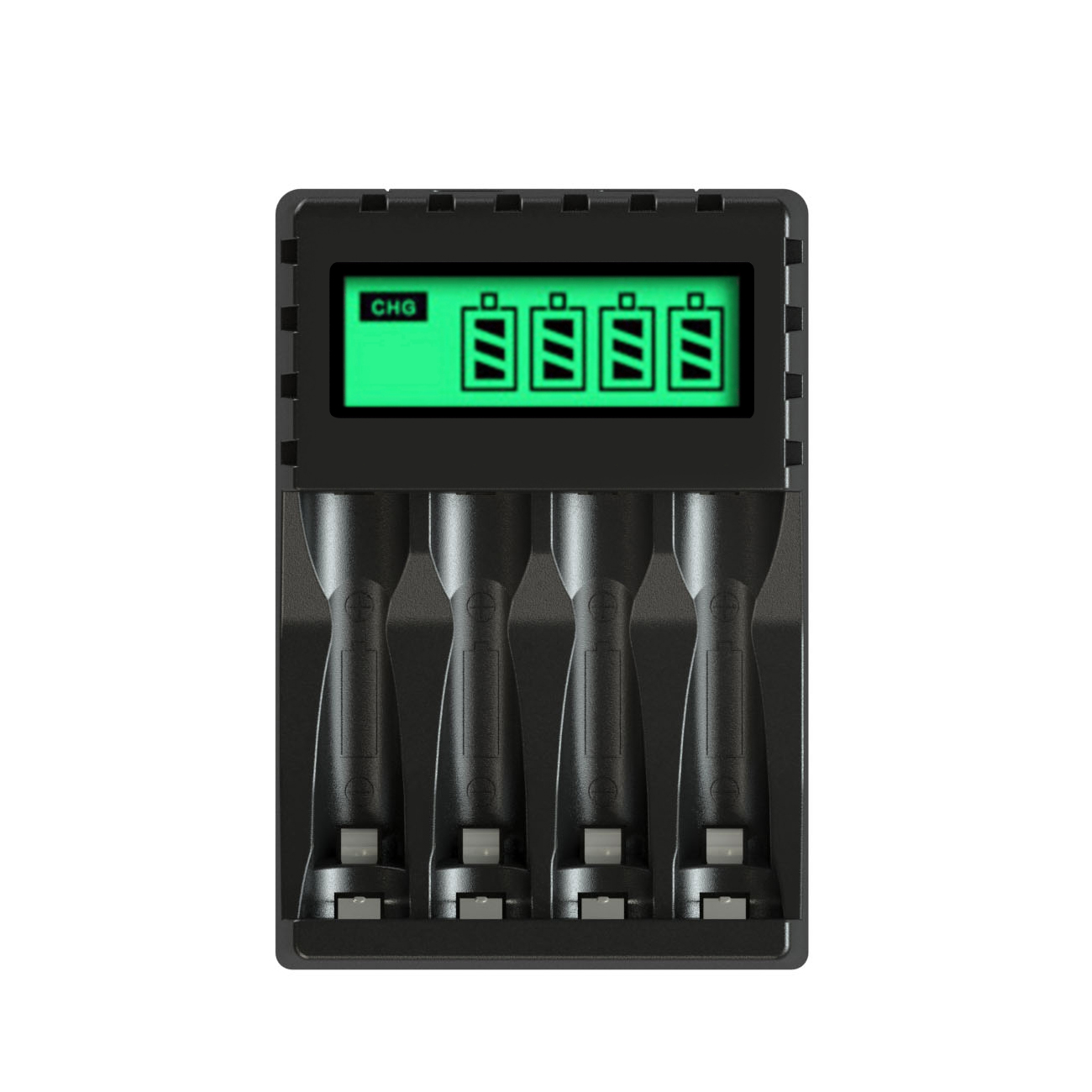 PUJIMAX Universal AA Battery Charger Portable AAA Ni-MH/Ni-Cd Rechargeable Batteries Charge