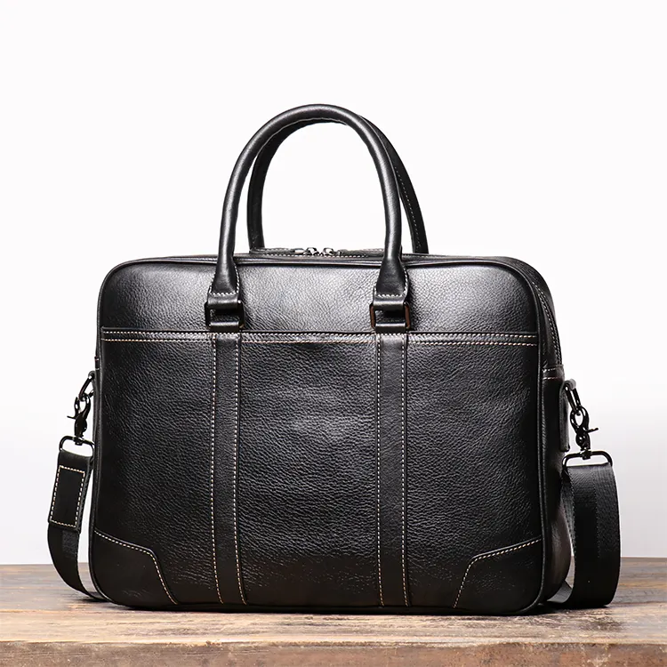 genuine leather portfolio vintage leather office briefcase portfolio messenger bag for men leather