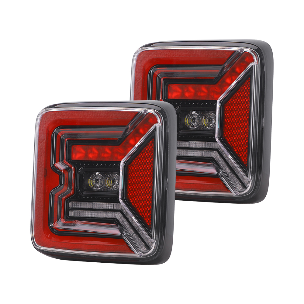 High quality 30W 12V 24V Unique Bat Shape Design Accessory Brake Signal LED Tail Light for Wrangler JL 2018 - 2020