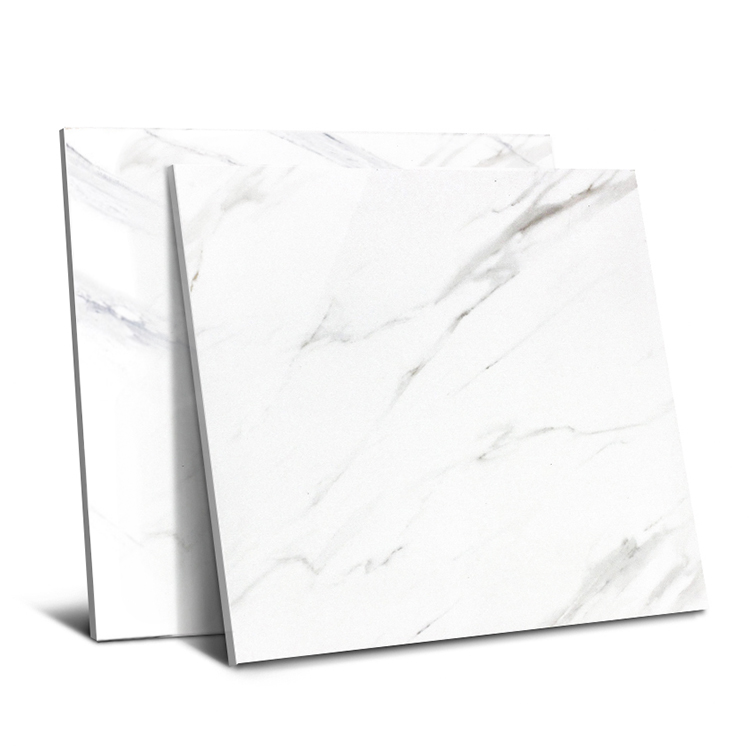 Белый мрамор Bianco, глянцевая глазурованная керамика 600x600, фарфоровая полированная напольная плитка