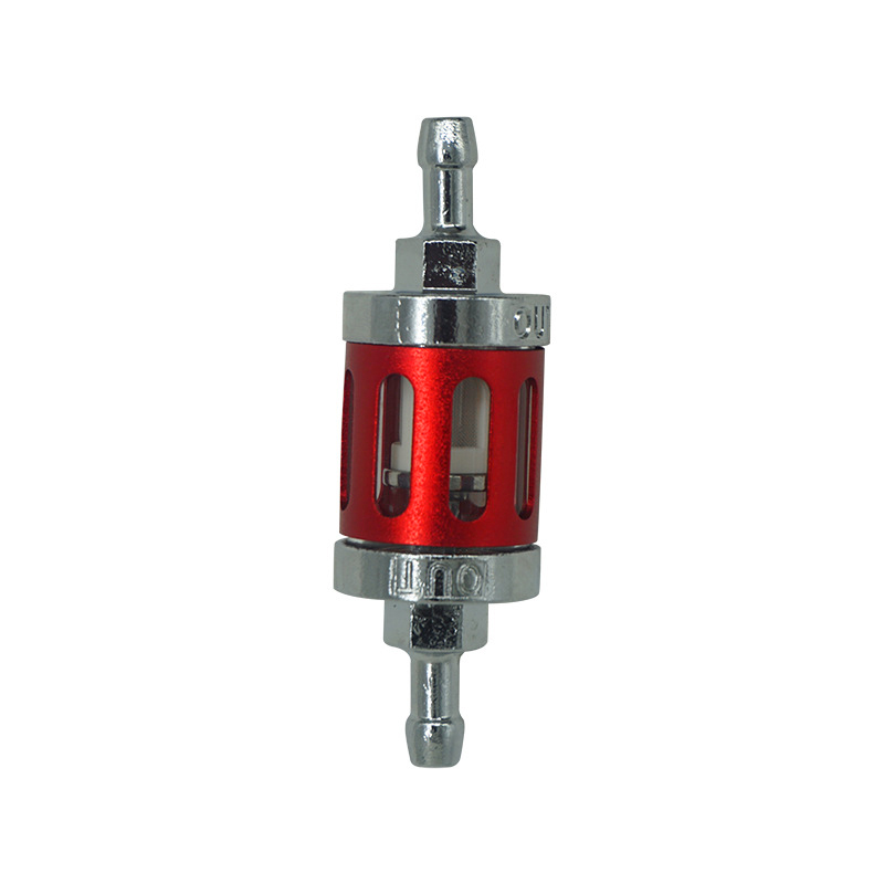 Universal 7mm Motorcycle Petrol Gas Fuel Filter Cleaner Aluminium Motorcycle Pit Dirt Bike ATV Quad Inline Fuel Gas Filter