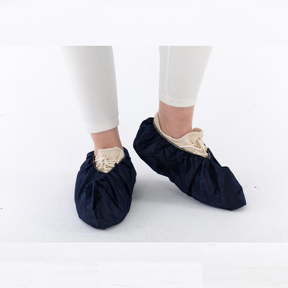 Black Non-slip Disposable Polypropylene Shoe Covers