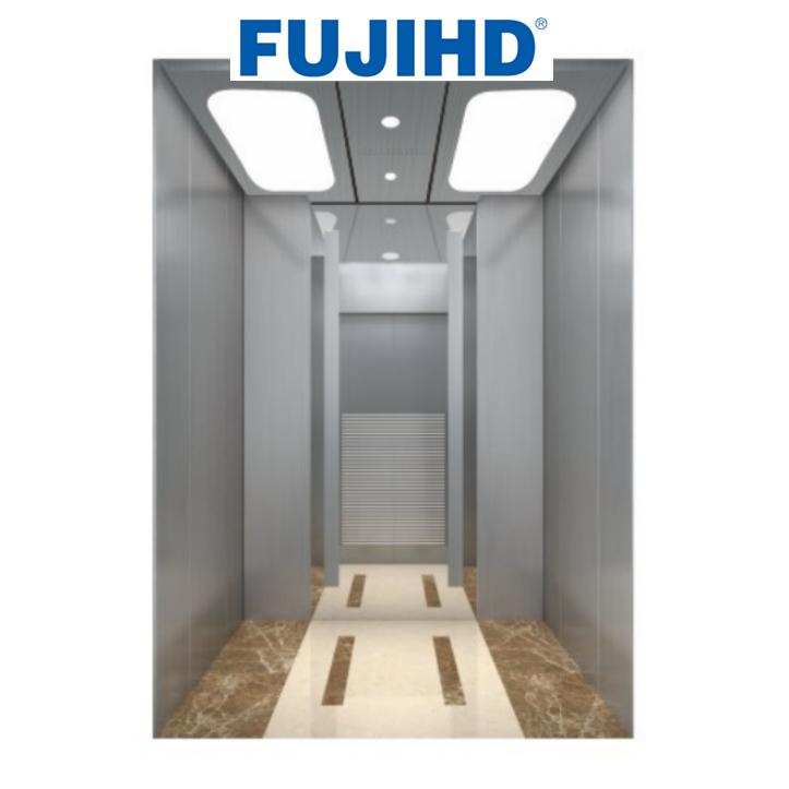 Фабрика лифтов FUJI для продажи высокоэффективный Лифт из нержавеющей стали гравировка 2,0 м/с 1600 кг пассажирский лифт для торговых центров