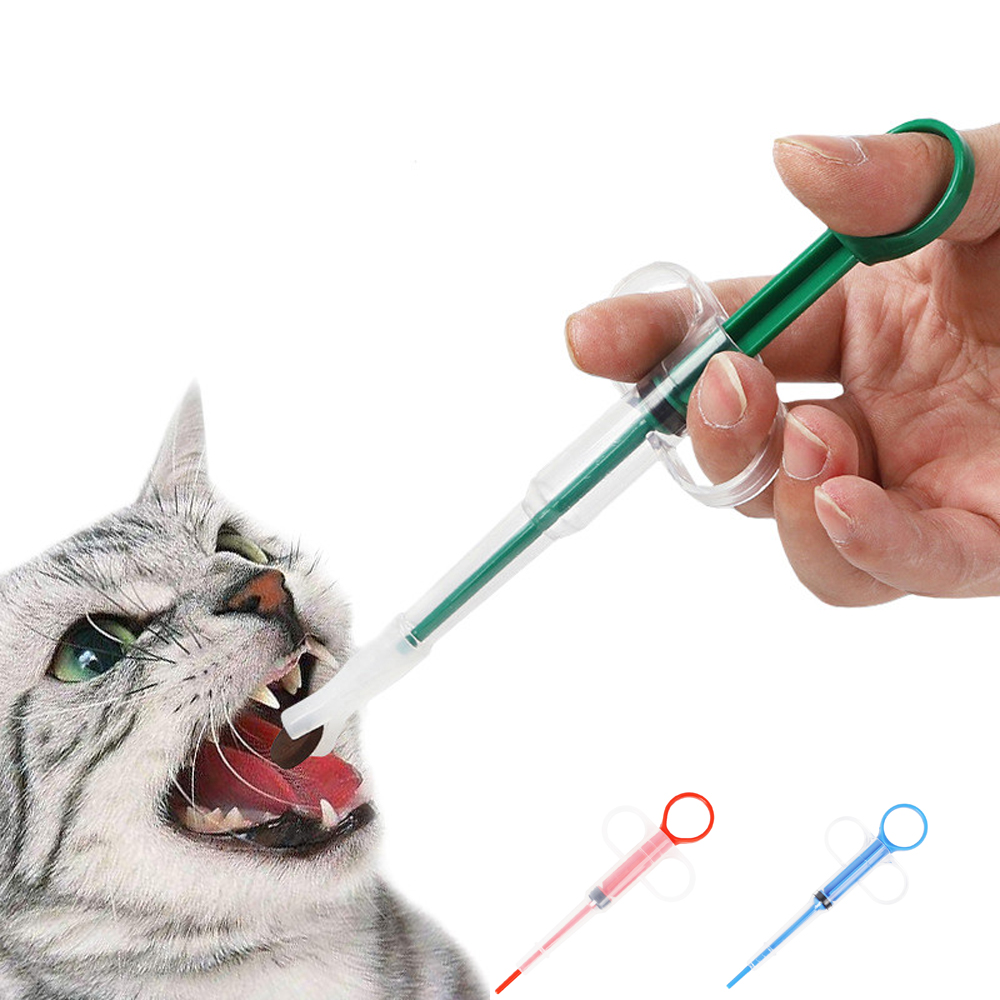 Amazon Push-type Pet Medicine Feeding Kit Comfortable Dog Wet & Dry Dual-use Medicine Feeder Pill Capsules