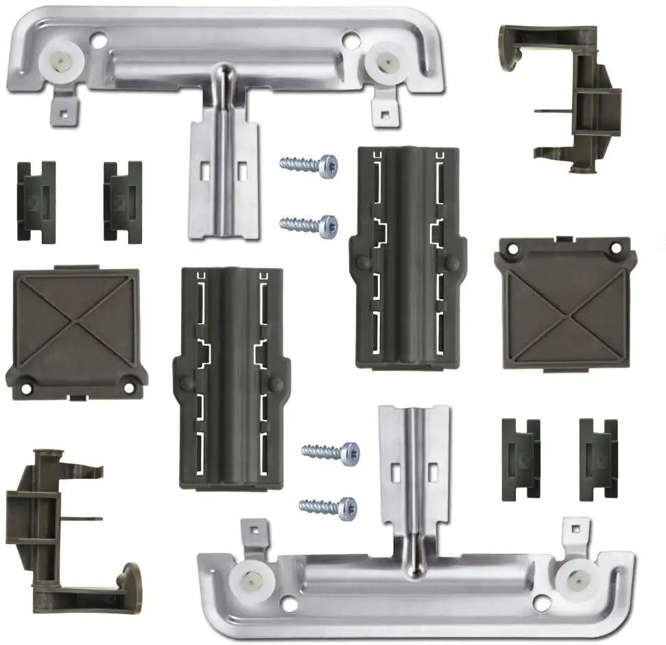 W10712395 Dishwasher Upper Rack Adjuster Replacement Kit for kenmore kitchenaid whirlpool Dishwashers Parts, Replace W10350375 A