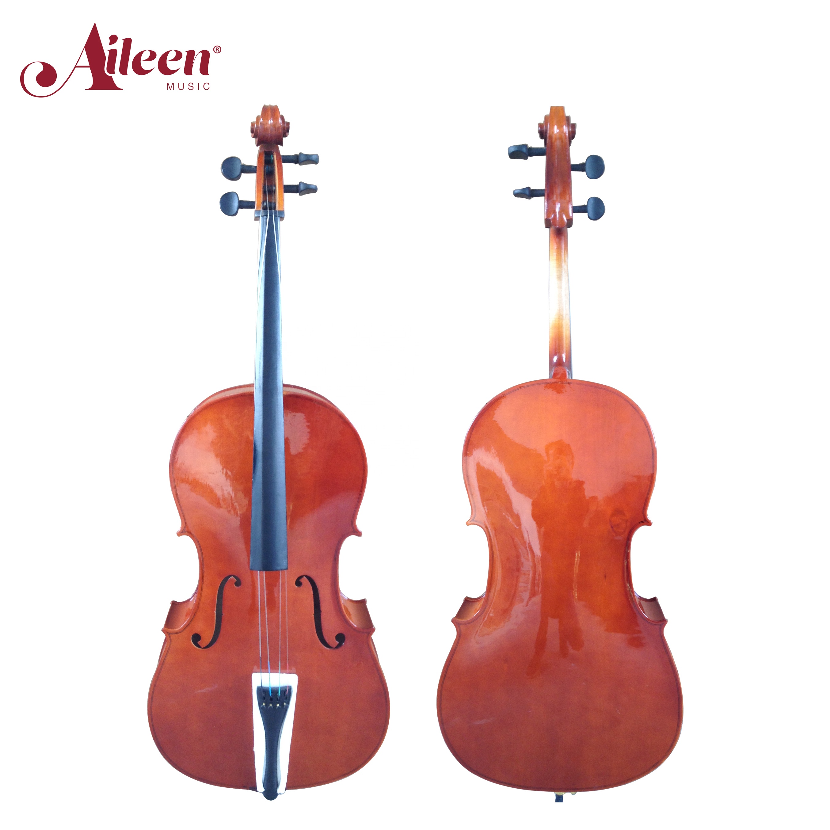AileenMusic, цельная фанерная Виолончель для студентов 4/4-1/8, дешевая Виолончель, сделано в Китае (CG001)