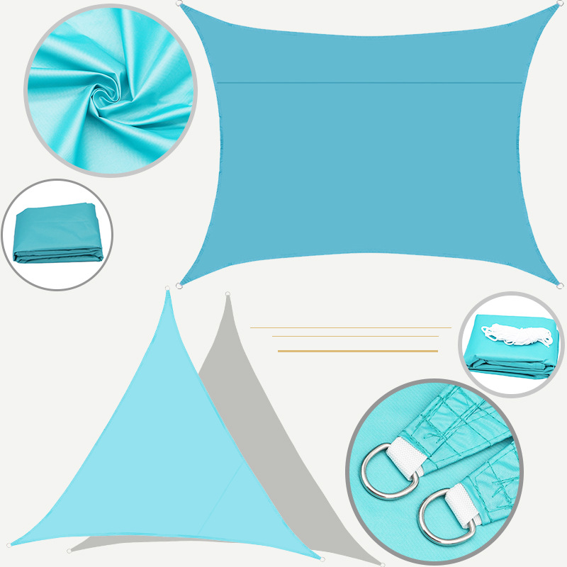 2021 New products sun shade sail net rectangle canopy waterproof
