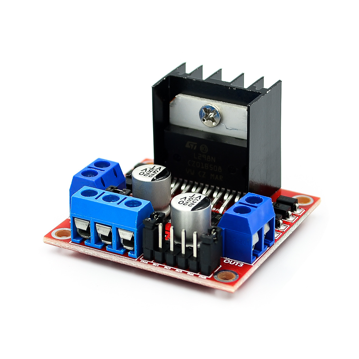 Модуль драйвера шагового двигателя L298N для Arduino