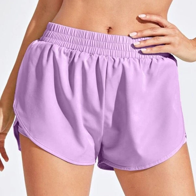 Summer hot selling sports shorts double layer breathable yoga pants loose running fitness pants women's trousers & pants