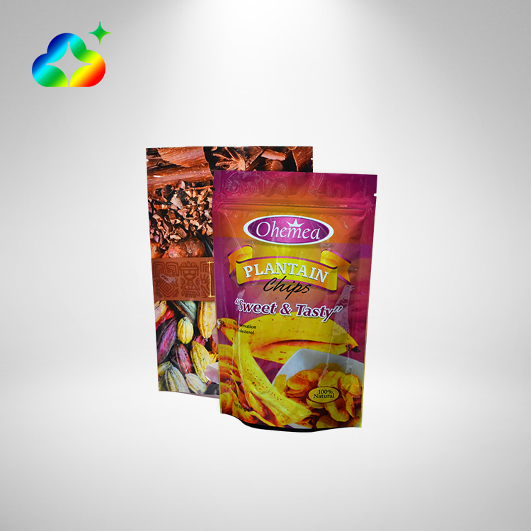 Aluminum Laminated Foil Food Packaging Bags Stand up Pouch with zipper