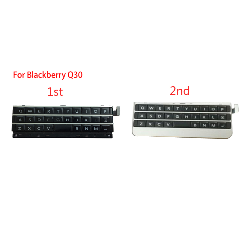 Оригинальная новая клавиатура для BlackBerry Q30 1st 2nd Клавиатура Кнопка с гибким кабелем запасные части черный серебристый