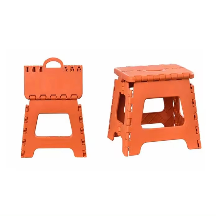 2024 Trending New Foldable and Portable Mini Plastic with Anti Slip Stool Durable Folding Stool