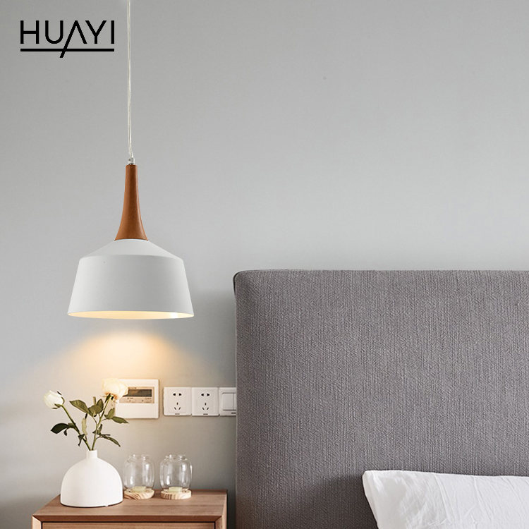 HUAYI горячая Распродажа продукта США & CA Сертификация E26 белый домашний корпус железные современные декоративные люстры