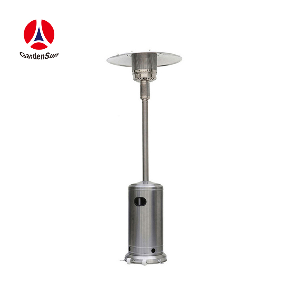 Воздушный парковочный аккумулятор ope Stand-up bullet patio heater с порошковым покрытием Черный со столом, CE гардсун 5000-13000 Вт с CE CSA AGA ISO