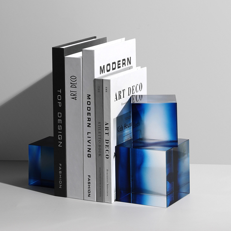 Роскошный декор MAXERY, хрустальные подставки для книг для дома или офиса, тяжелые декоративные подставки из камня, подарки для учителей
