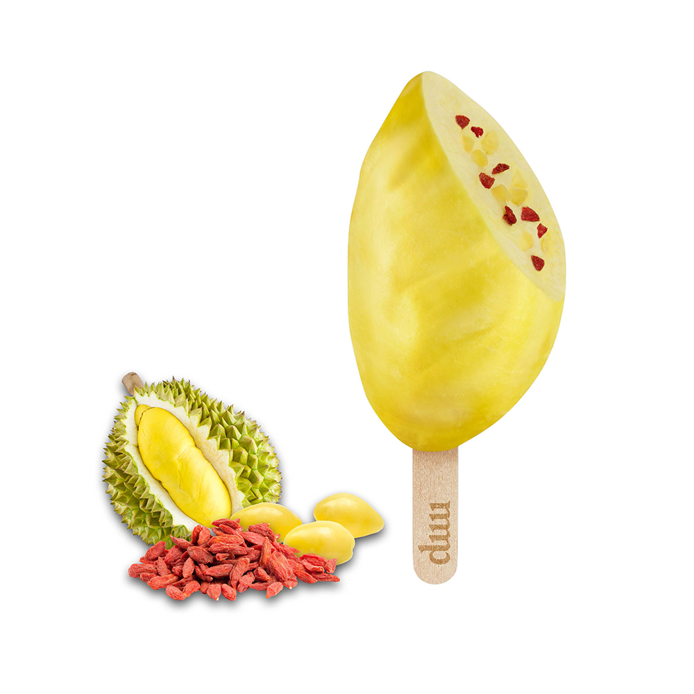 Delicious Premium Original Durian Frozen Fruit Stick Flavour Durian Goji Berry & Ginkgo OEM Manufacturer From Thailand