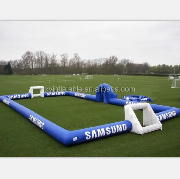 Hot selling inflatable football pitch, portable football field,inflatable football arena