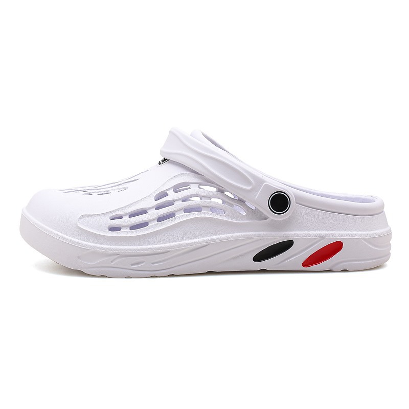 Jieyang factory men's white EVA sandals casual outdoor sports breathable quick-drying hollow garden shoes EVA sandals