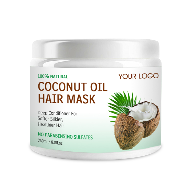 OEM Natural Organic Hair Mask 260ml Hydrating Conditioner Private Label Collagen Coconut Oil Hair Mask