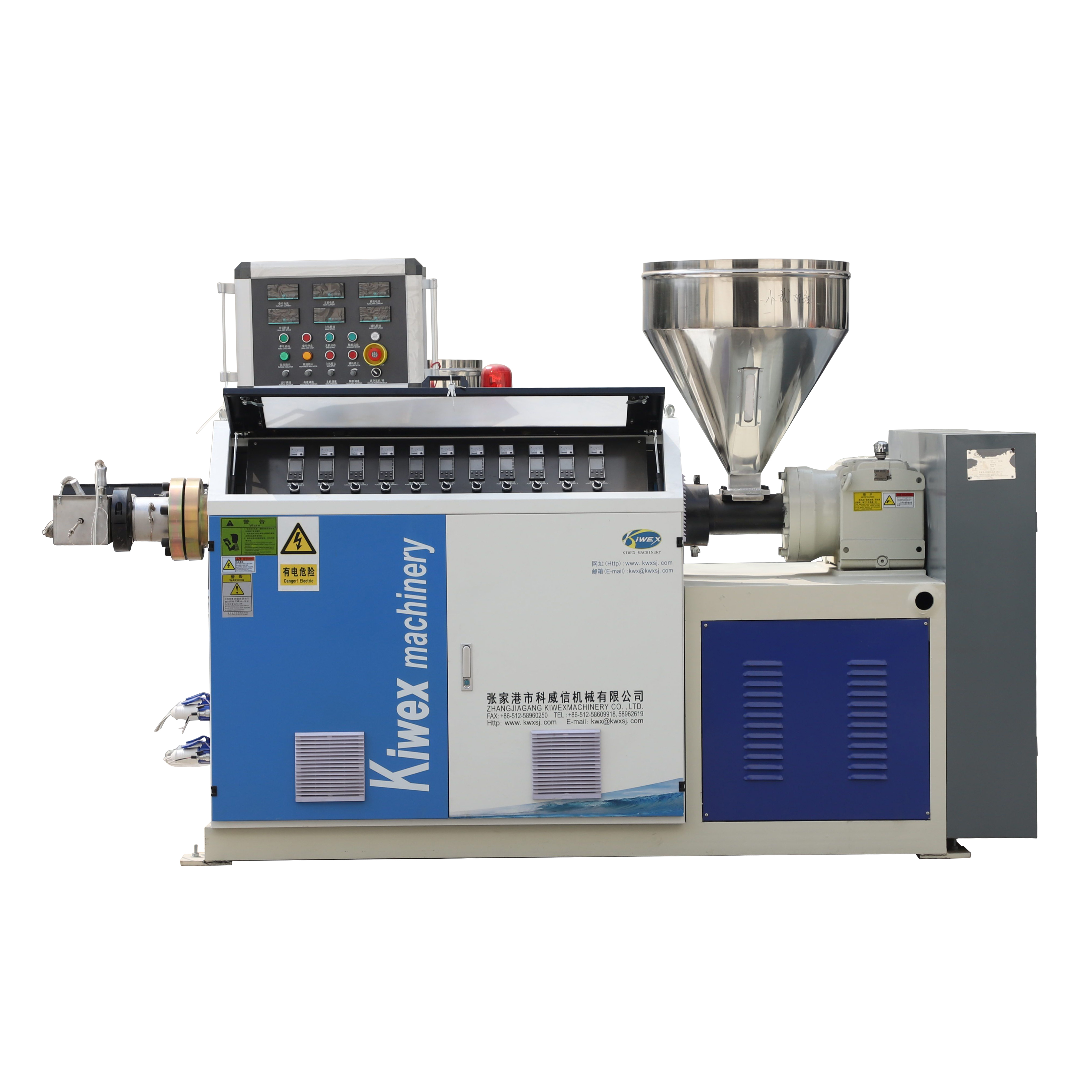 Kiwex Single Screw Extruders P;astic Manufacturer SJ Series Plastic Plc,motor Manufactured Provided CE ISO CN;JIA 55KW