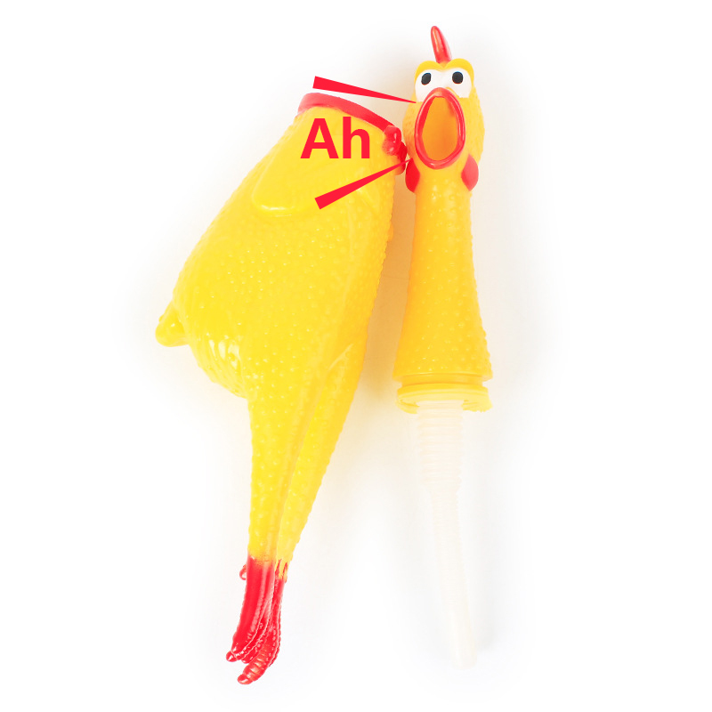 2021 Hot sale funny yellow screaming chicken screaming chicken pet toy