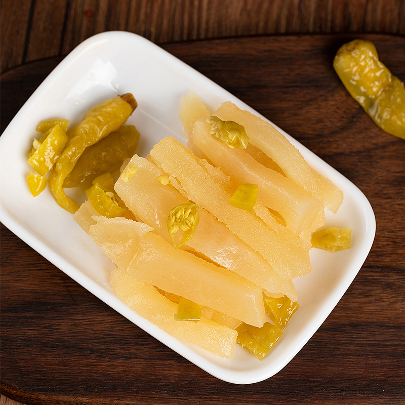 Китайская знаменитая мясная закуска, ракушка крупного рогатого скота, вкус Маринованного перца, 100 г в пакете