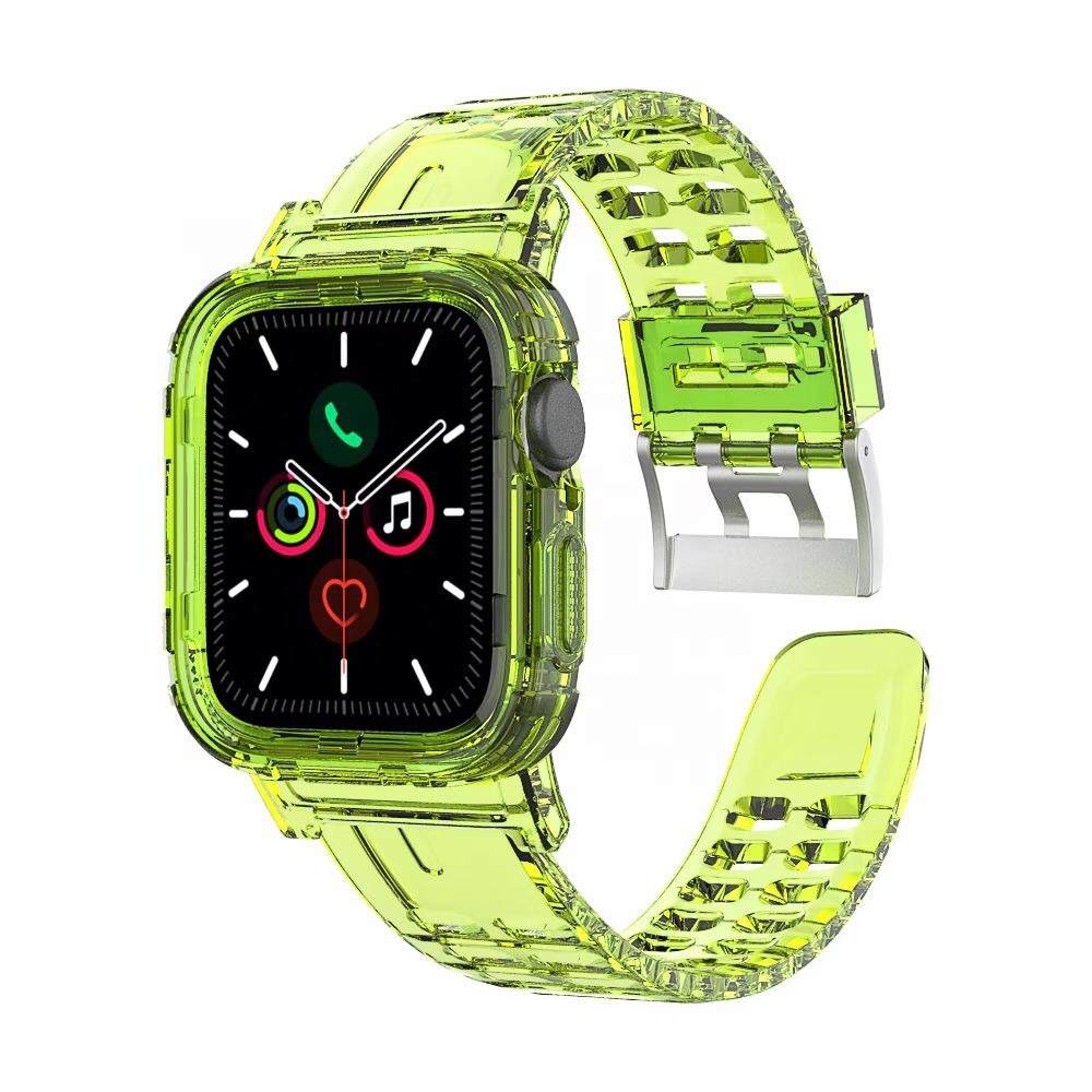 Лидер продаж на Amazon, спортивный прозрачный ремешок унисекс для часов серии Apple IWatch, цветные ремешки для часов