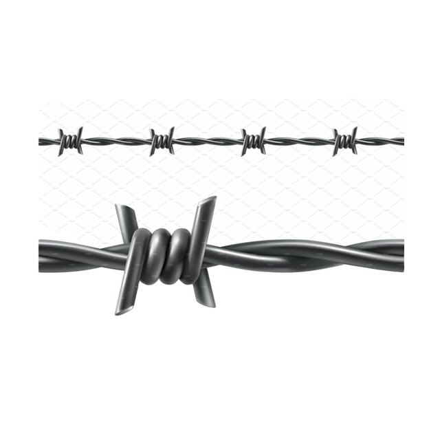 Безопасная колючая проволока горячего цинкования, колючая проволока для фермы, опорная проволока системы ограждения
