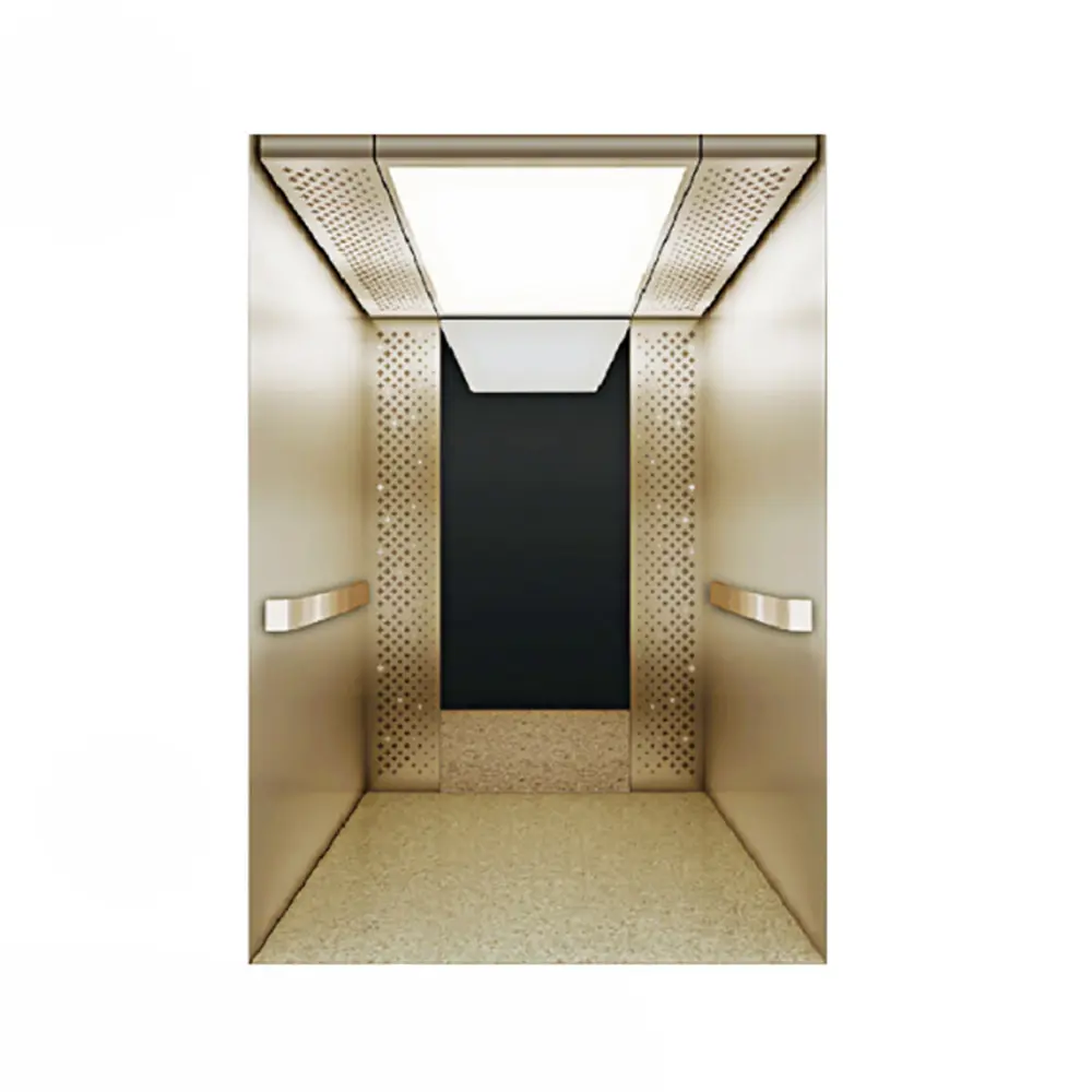 IP66 Home Elevators And Lifts PVC Flooring 84 Floors Elevator Surface mounted CCTV