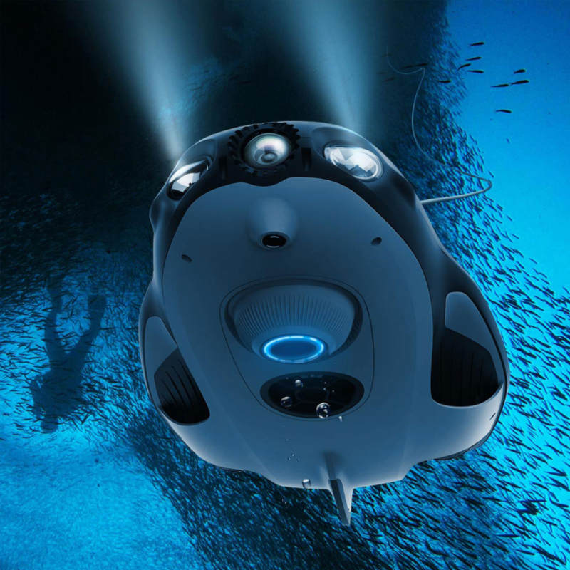 Подводный Дрон PowerVision Powerray Wizard с камерой 4K UHD, рыбопоисковым устройством и VR для дайвинга и лодки