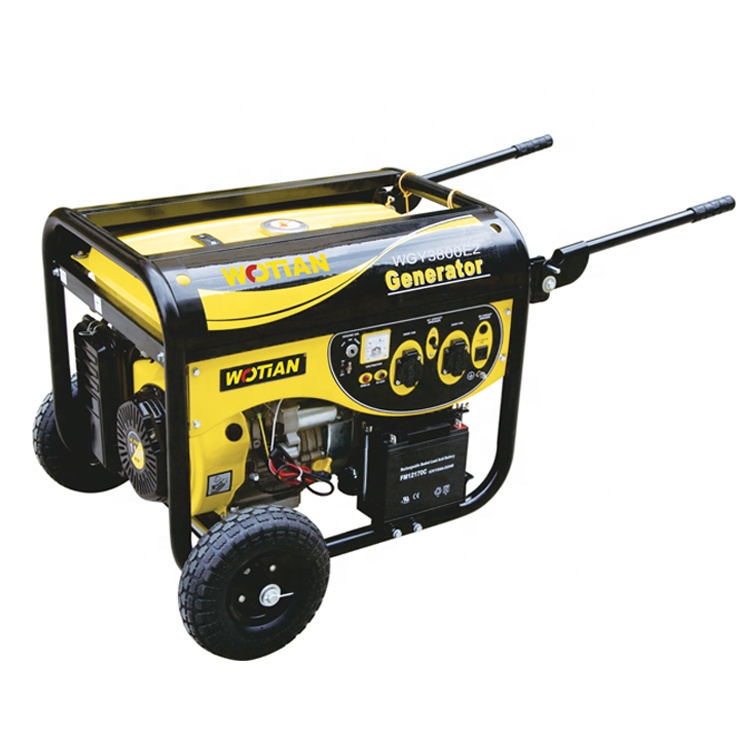 High quality top small 5.5HP OHV 4 stroke mini power 2kw-2.2kw electric phase single gasoline generator