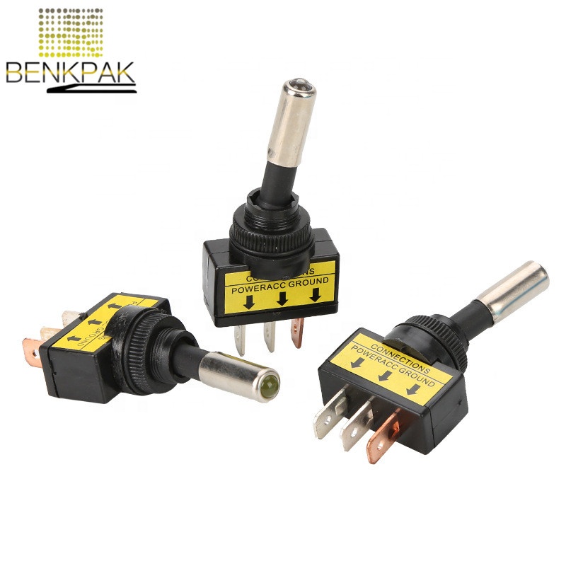 ASW-15D 12V 20A авто светодиодный свет Переключить кулисный переключатель 3Pin SPST вкл/выкл