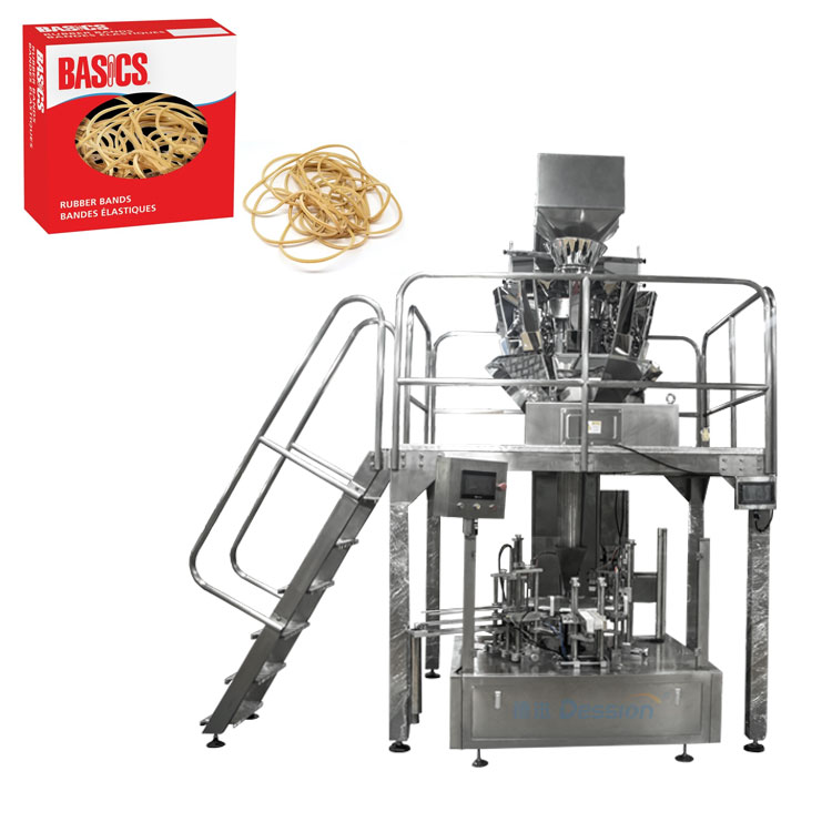 Rubber Band Cartoning Machine Automatic Hair Band Vertical Packing Machine