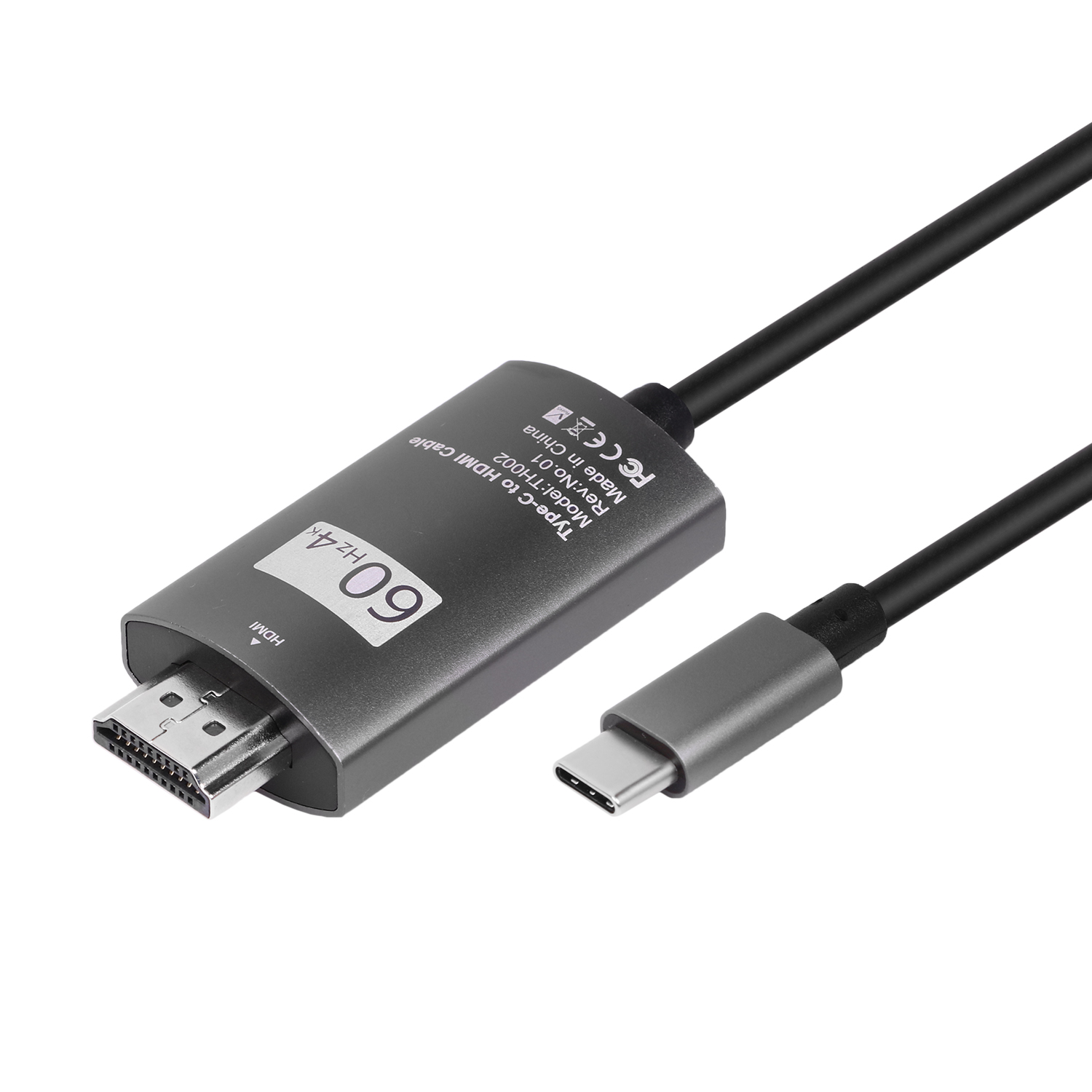 2021 Лидер продаж Type-C на HDMI адаптер кабель Поддержка 4k 60hz алюминиевый корпус для USB-C чехол для телефона ноутбук