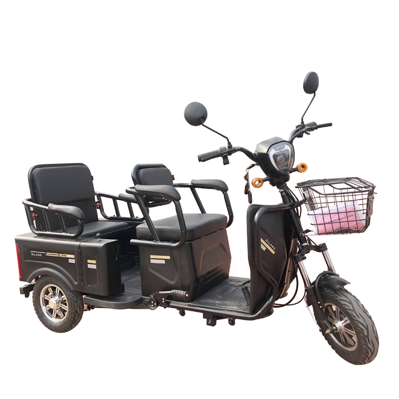 Cheap family folding cargo electric tricycle for adults kids and pets