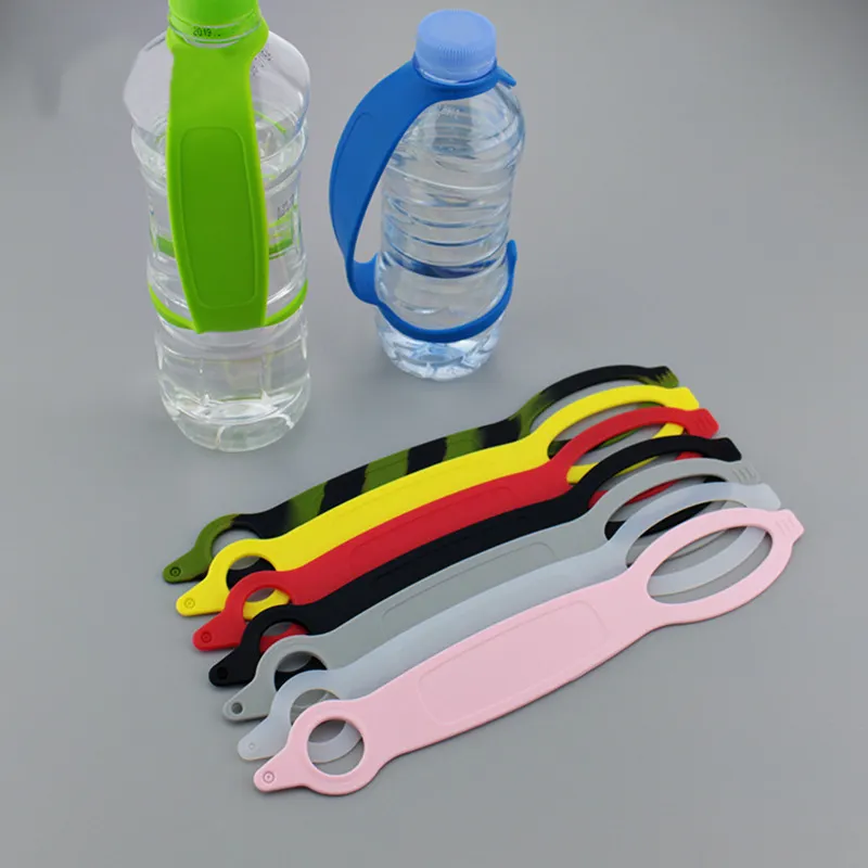 Simple buckle band water bottle handheld for runners
