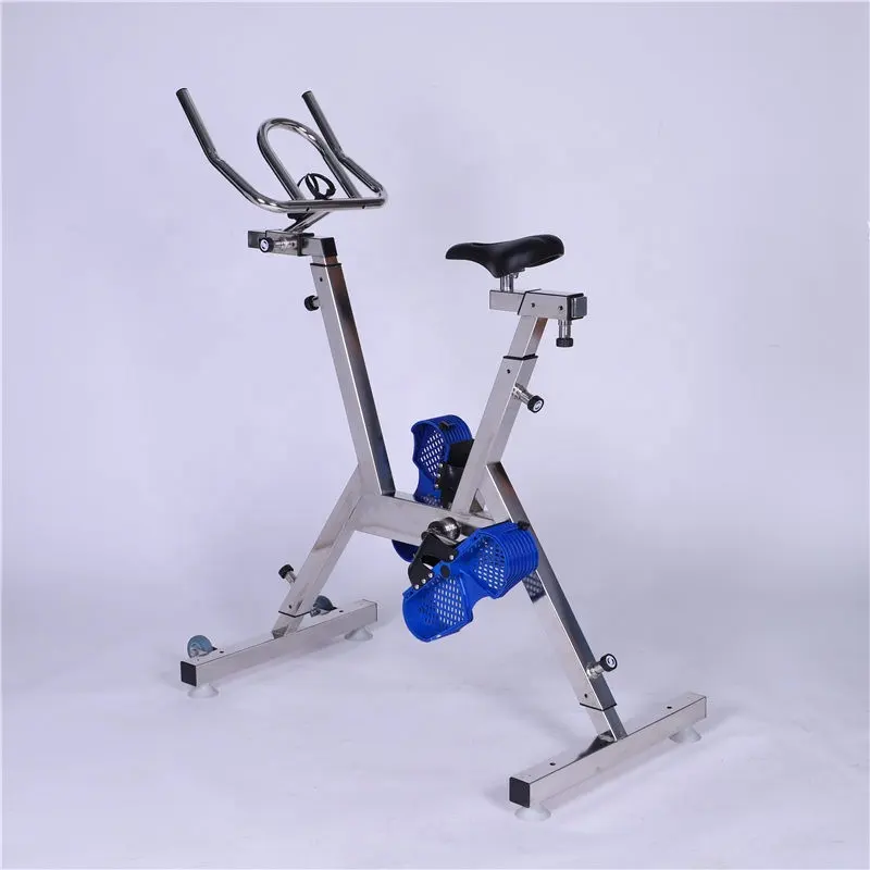 Adjustable Swimming Pool Hotel Resorts Use Stainless Steel 304 Rustproof Exercise bike Aquatic Water Therapy bicycle
