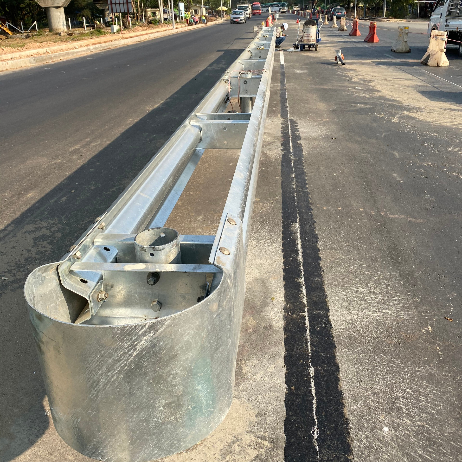 Steel structure for safety on the Highway and Express way | Guardrail - Fence - Signpost