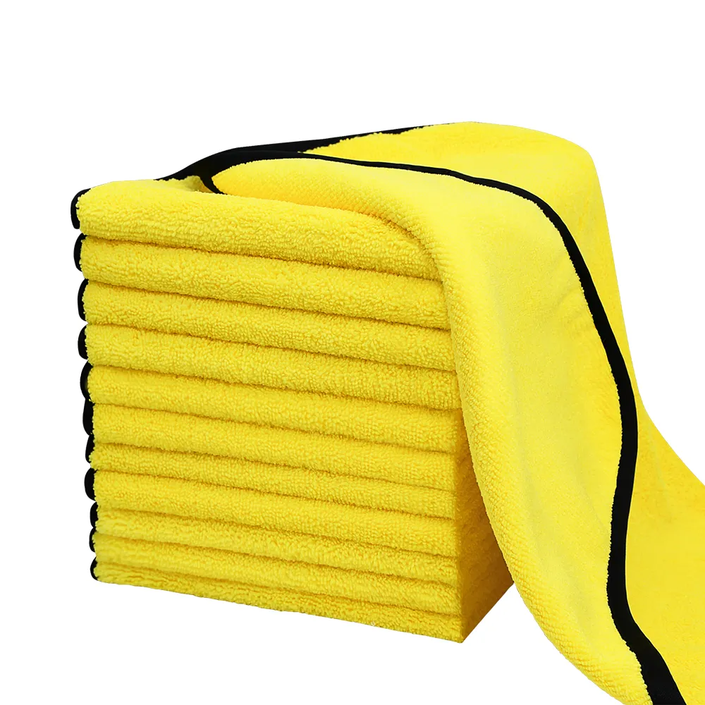 Hot sale quick drying micro fiber cloth  thick drying microfiber towel for car wash