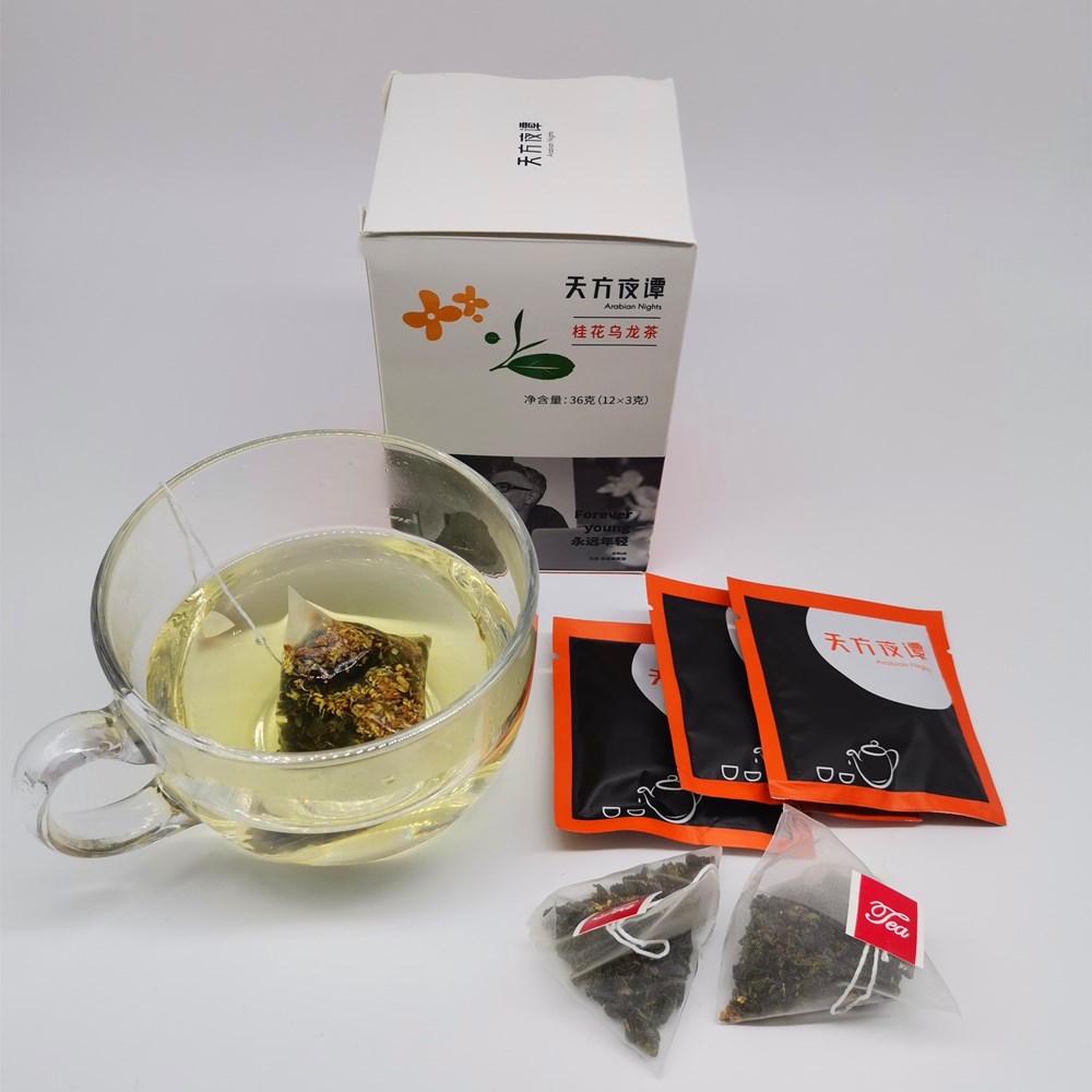 Чай для похудения osmanthus Oolong, детоксикация, потеря веса, уменьшение жира, травяной чай, удобные пакетики с одним сервированием