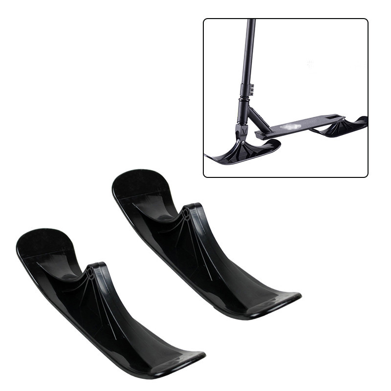 2Pcs Kids Outdoor Sports 2-in-1 Ski Board Scooter Wheel Wear-Resistance Skate Scooter Parts Ski Board