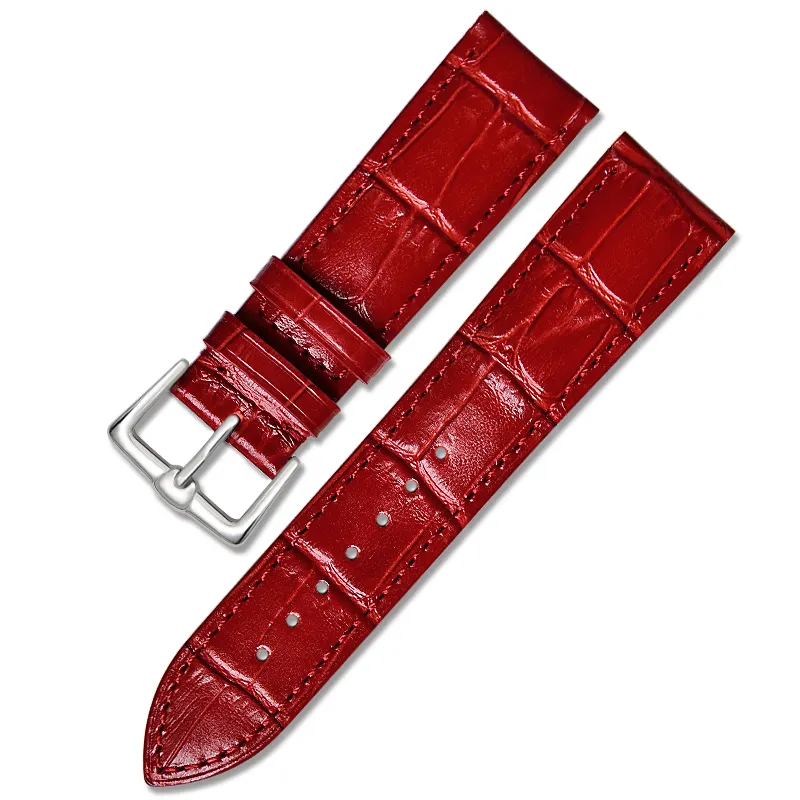 Top Grain Leather 12/14/15/16/18/19/20/21/22mm Watch Band Strap Italian Leather Watch Strap With 316LSS Tang Buckle